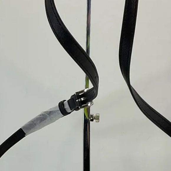 NWT MICHAEL Michael Kors Black Logo PVC Zip Jet Set Large Crossbody Bag - Picture 11 of 12